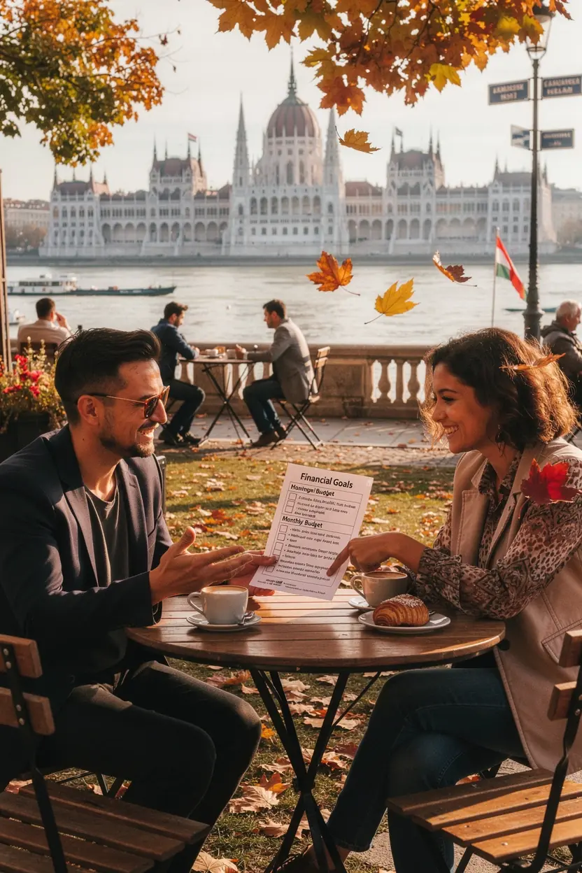 Családi költségvetés tervezése, ahol a családtagok közösen dolgoznak a pénzügyi céljaikon.